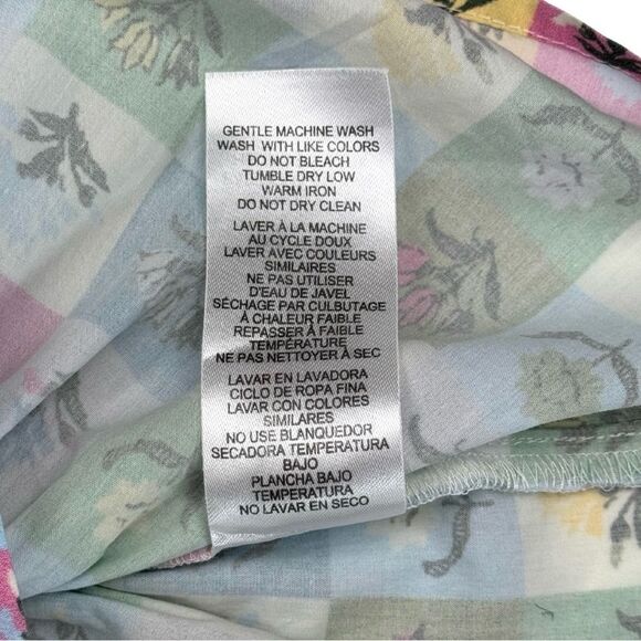 Hermoza Girls 2 Little Daisy Flutter Sleeve Top Multicolor Floret Ruffle Peplum - Picture 6 of 8